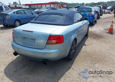 2006 Audi A4 1.8T from USA, damaged, VIN WAUAC48H76K007650